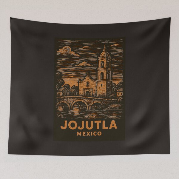 Item preview, Jojutla Mexico Linocut Style  designed and sold by Thistle-TShop.