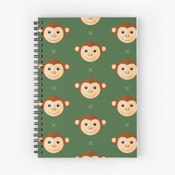 Item preview, Monkey heads on green designed and sold by reneesillus.