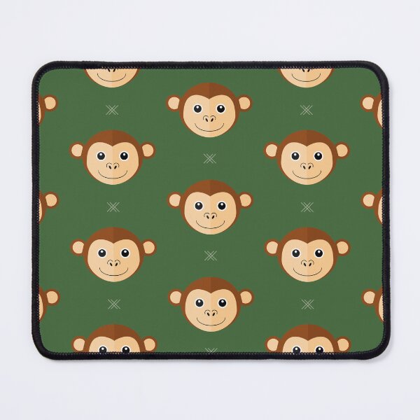Item preview, Monkey heads on green designed and sold by reneesillus.