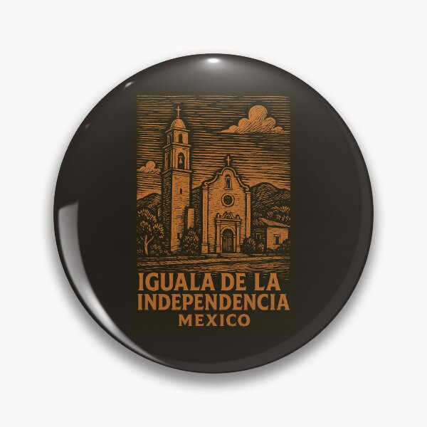 Item preview, Iguala de La Independencia Mexico Linocut Style  designed and sold by Thistle-TShop.