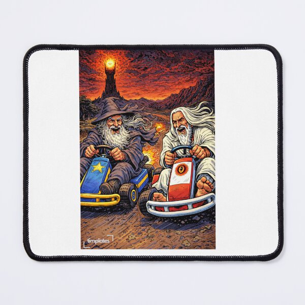 Item preview, Gandalf and Saruman Go-Karting LOTR designed and sold by Timplates.