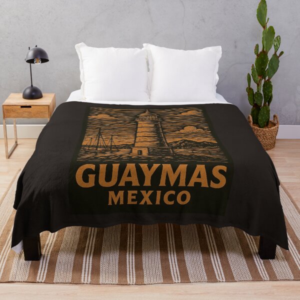 Item preview, Guaymas Mexico Linocut Style  designed and sold by Thistle-TShop.