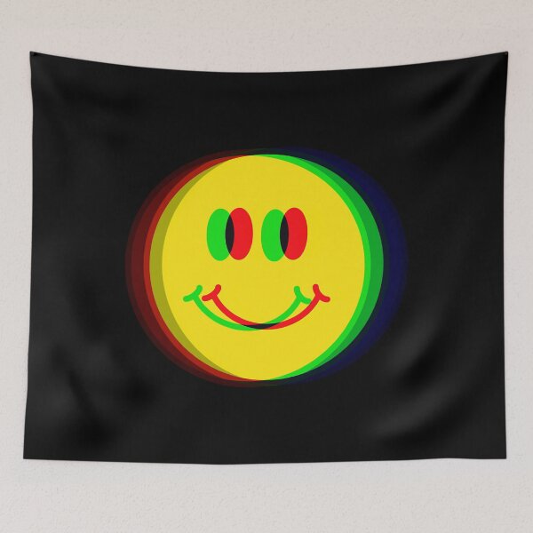 Item preview,  Psychedelic Smiley Happy Face designed and sold by Sweet-Tee-Usa.