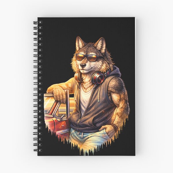 Item preview, Road Trip Wolf – Summer Streetwear Car Lifestyle Animal Art designed and sold by ColorSplash123.