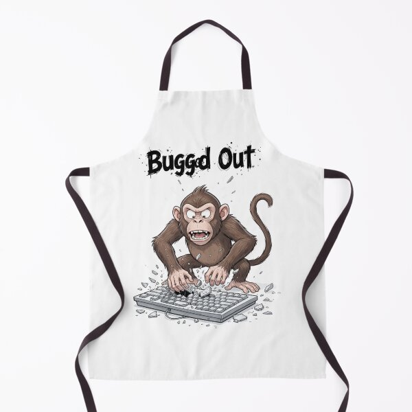 Item preview, Bugged Out — Angry Monkey Keyboard Smash Design designed and sold by WearContext.
