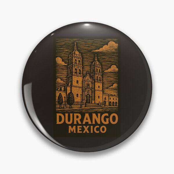 Item preview, Durango Mexico Linocut Style  designed and sold by Thistle-TShop.