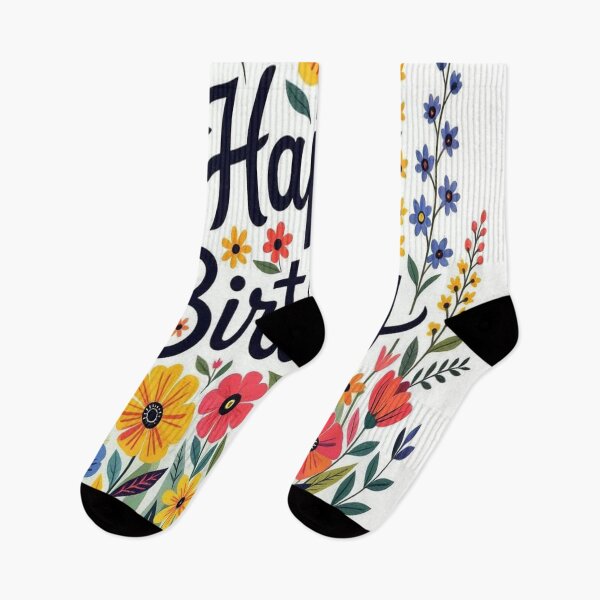 Item preview, Happy Birthday card with wild flowers designed and sold by JackFreestone.