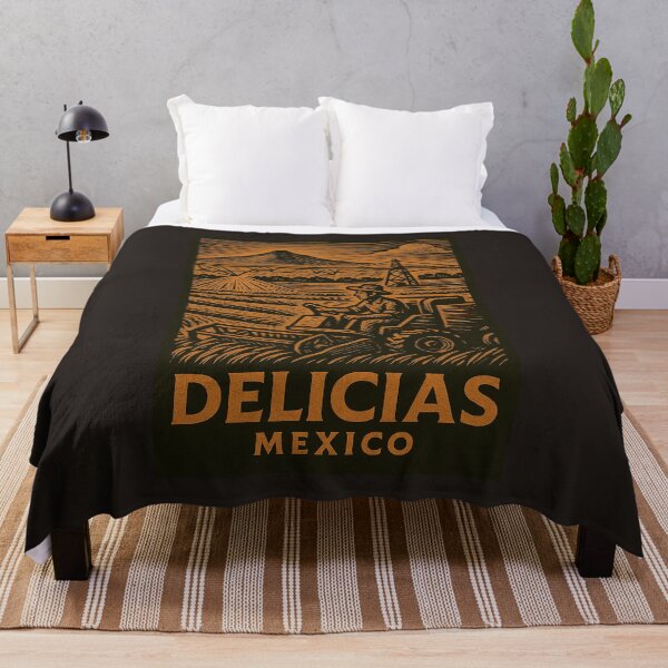 Item preview, Delicias Mexico Linocut Style  designed and sold by Thistle-TShop.