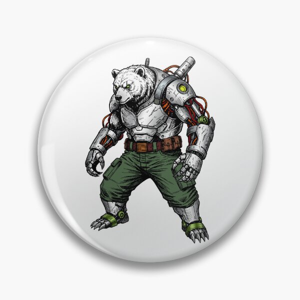 Item preview, The Cybernetic Fighting Bear designed and sold by krabbaraban.