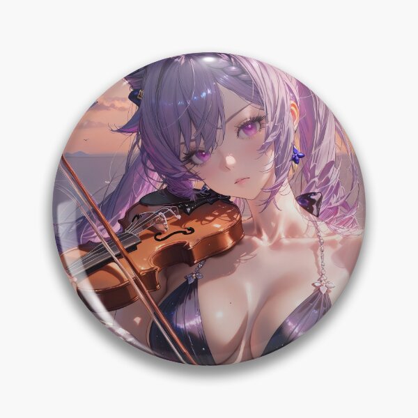 Item preview, Keqing Genshin Impact Sunset Violin Seaside Calm designed and sold by CarlosBender.