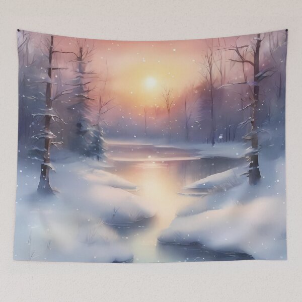 Item preview, Snowy Winter Creek designed and sold by CalmnessbyChoice.