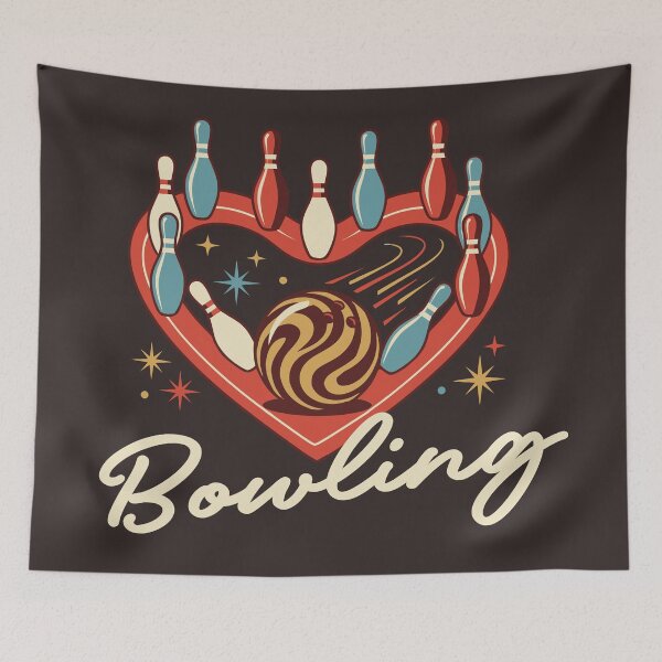 Artikelvorschau, Lustiges Vintage-Bowlingteam, Bowler, Bowlingliebhaber entworfen und verkauft von Colorfulman.