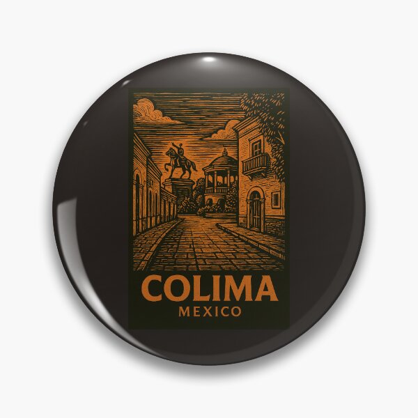 Item preview, Colima México Estilo Linograbado designed and sold by Thistle-TShop.