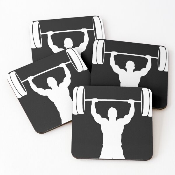 Item preview, Minimalist Weightlifting Shirt with White Barbell Silhouette | White Silhouette Gym Shirt | Strength Training Apparel | Workout Gift for Lifters | Clean Fitness Style | Premium HD Sticker Design designed and sold by MillionaireGenZ ⭐⭐⭐⭐⭐ (5.0).