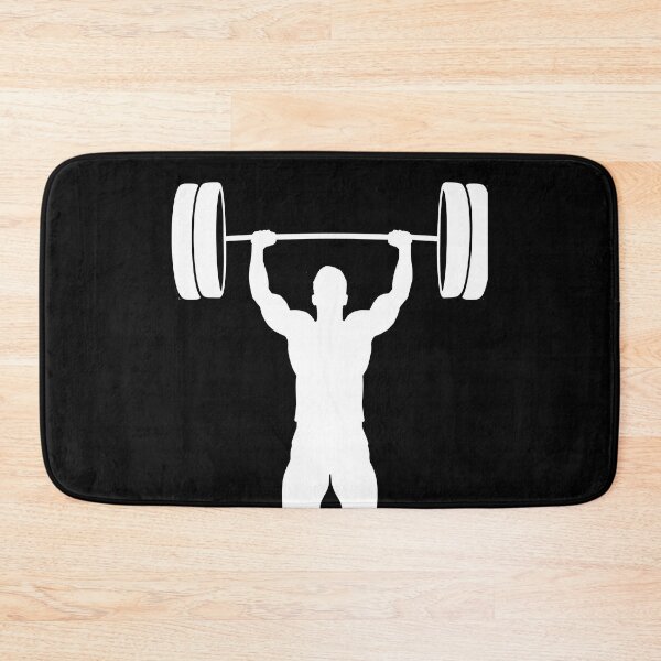 Item preview, Minimalist Weightlifting Shirt with White Barbell Silhouette | White Silhouette Gym Shirt | Strength Training Apparel | Workout Gift for Lifters | Clean Fitness Style | Premium HD Sticker Design designed and sold by MillionaireGenZ ⭐⭐⭐⭐⭐ (5.0).