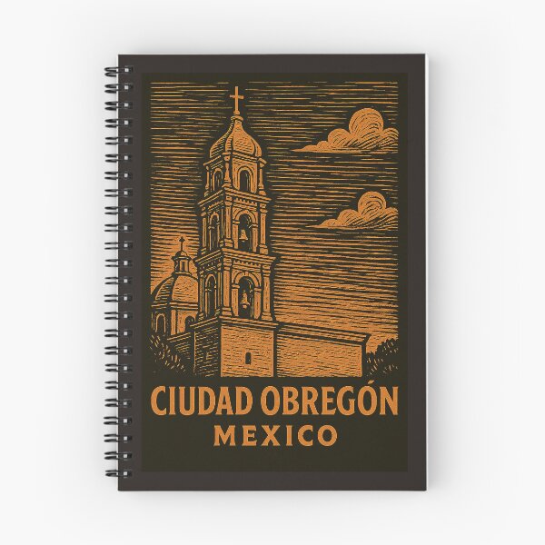 Item preview, Ciudad Obregon Mexico Linocut Style  designed and sold by Thistle-TShop.