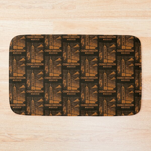 Item preview, Ciudad Obregon Mexico Linocut Style  designed and sold by Thistle-TShop.