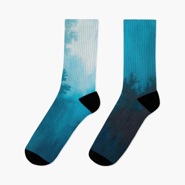 Item preview, Blue Forest Silhouette in Misty Night Painting designed and sold by Rue Market.