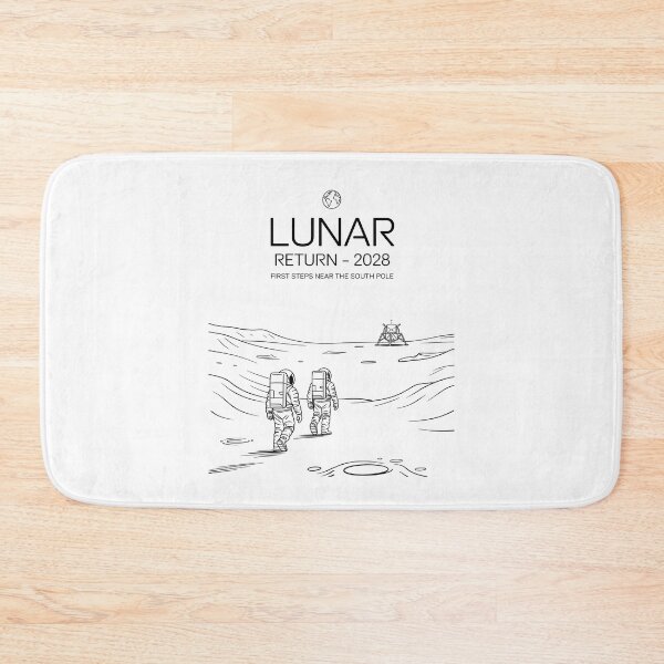 Item preview, moon mission - lunar south pole - 2028 moon landing - space patch - fictional mission - lunar exploration – selenology - space science - Orbital mechanics - Lunar site analysis designed and sold by JansenGS.