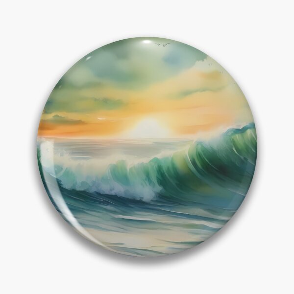 Item preview, Ocean Waves at Sunrise designed and sold by CalmnessbyChoice.