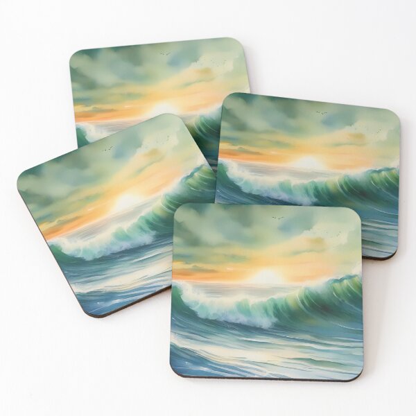 Item preview, Ocean Waves at Sunrise designed and sold by CalmnessbyChoice.