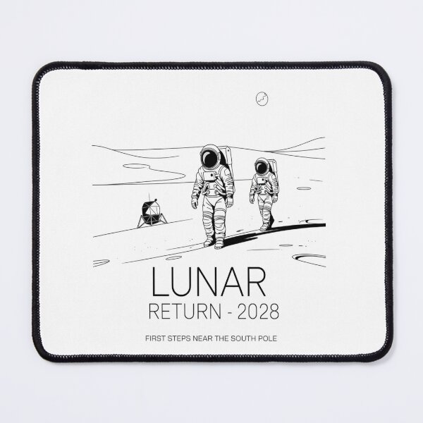 Item preview, 2028 moon landing - Mission data schematic - South Pole descent - 2028 Moon surface operations - Next-gen astronaut - Field science - Lunar researcher – Astrogeology - Science expedition designed and sold by JansenGS.