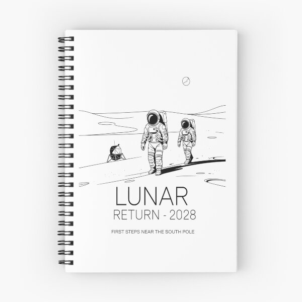 Item preview, 2028 moon landing - Mission data schematic - South Pole descent - 2028 Moon surface operations - Next-gen astronaut - Field science - Lunar researcher – Astrogeology - Science expedition designed and sold by JansenGS.