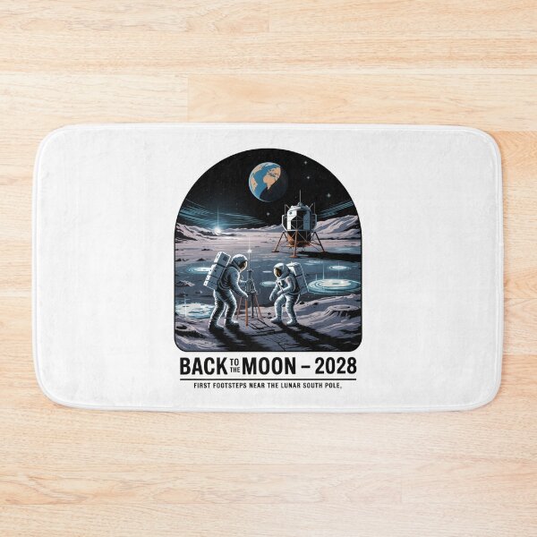 Item preview, moon mission - lunar south pole - 2028 moon landing - space patch - fictional mission - lunar exploration – selenology - space science - Orbital mechanics - Lunar site analysis designed and sold by JansenGS.