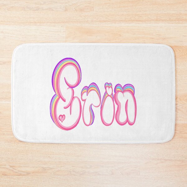 Item preview, Erin Name - Personalized pink Bubble Letters Daisy Flowers gift for girls and women named Erin designed and sold by Artonmytee.