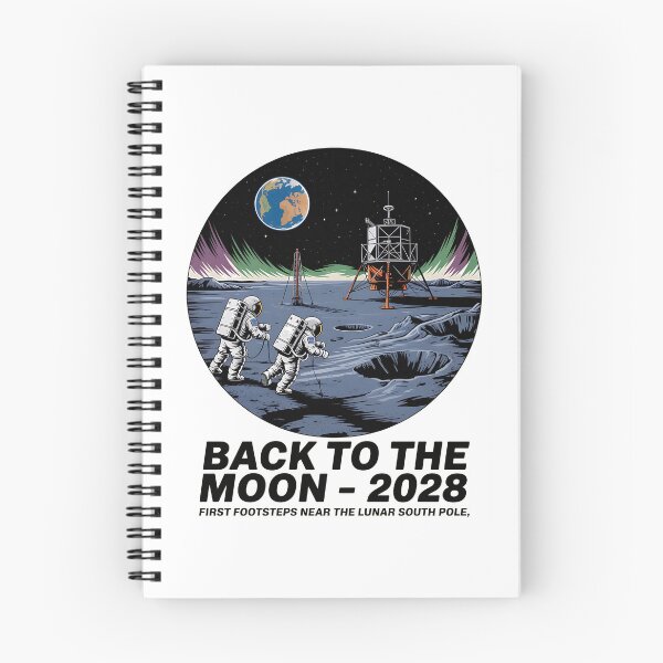 Item preview, moon mission - lunar south pole - 2028 moon landing - Space architecture - Extraterrestrial engineering - Lunar schematic - South Pole Moon mission - Mission patch aesthetic - Technical spacewear designed and sold by JansenGS.