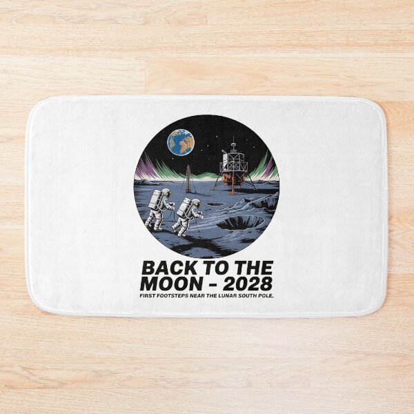 Item preview, moon mission - lunar south pole - 2028 moon landing - Space architecture - Extraterrestrial engineering - Lunar schematic - South Pole Moon mission - Mission patch aesthetic - Technical spacewear designed and sold by JansenGS.