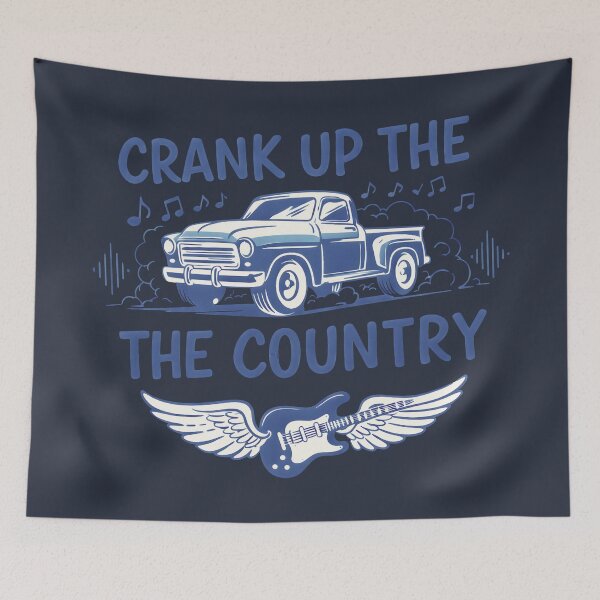 Item preview, Crank Up The Country Truck Guitar Western Music designed and sold by HowToCanadian.