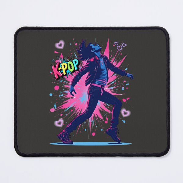 Item preview, K-Pop Dance Energy – Neon Korean Pop Illustration designed and sold by mycreastyle.