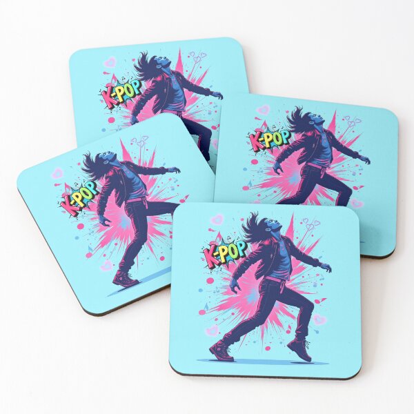Item preview, K-Pop Dance Energy – Neon Korean Pop Illustration designed and sold by mycreastyle.
