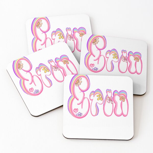 Item preview, Erin Name - Personalized Bubble Letters Daisy Flowers gift for girls and women named Erin designed and sold by Artonmytee.
