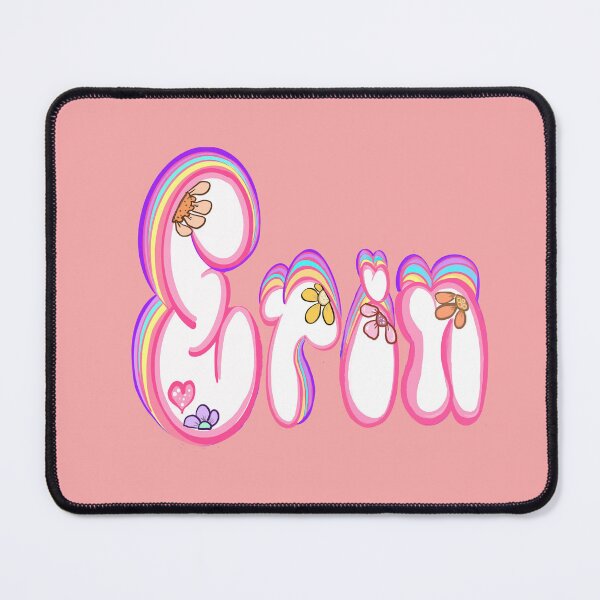 Item preview, Erin Name - Personalized Bubble Letters Daisy Flowers gift for girls and women named Erin designed and sold by Artonmytee.