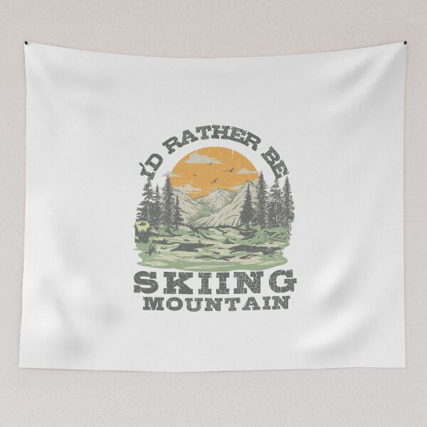 Item preview, id rather be Skiing Mountain,Snowboard,Snowboarding  designed and sold by belladesign7.