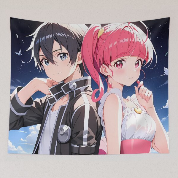Item preview, Kirito Sword Art Online Ocean Sky Romance Duo designed and sold by riadjamai.