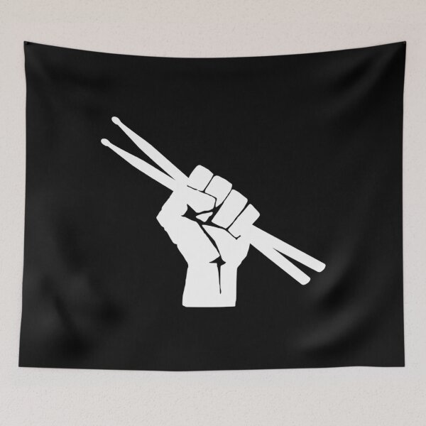 Item preview, Drummer Fist With Drumsticks designed and sold by FunStickersLol.
