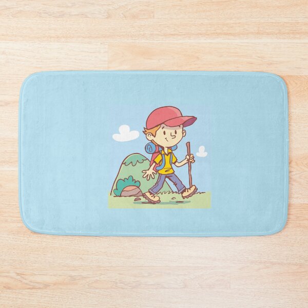 Item preview, boy was walking in nature by the hill designed and sold by duxpavlic.