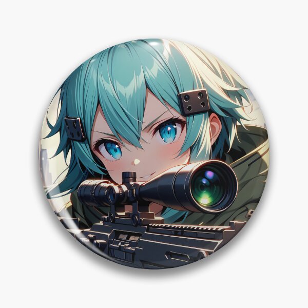 Item preview, Sinon Sword Art Online Night Skyline Steady Focus designed and sold by riadjamai.