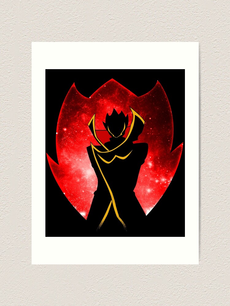 Zero Code Geass Art Print By Dandeelion Redbubble