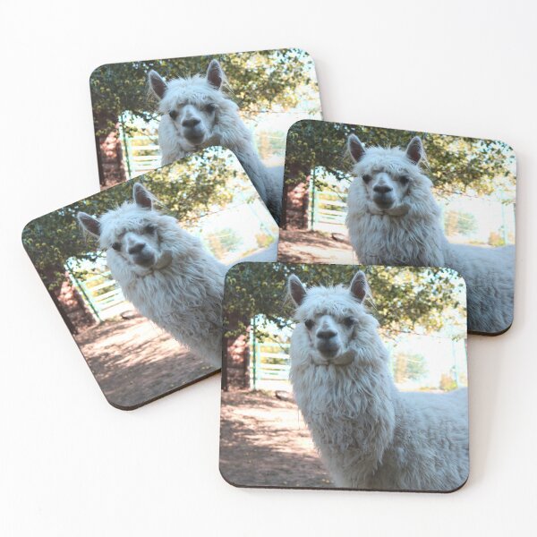 Item preview, Cute Fluffy Alpaca Portrait designed and sold by vikko-art.