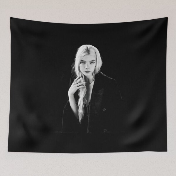 Item preview, Anya Taylor Joy Black White Sketch Portrait designed and sold by Kellucass.
