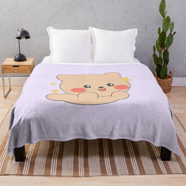 Item preview, Cute Kawaii Blushing Bear Illustration - Adorable Pastel Bear Art designed and sold by Artilura.