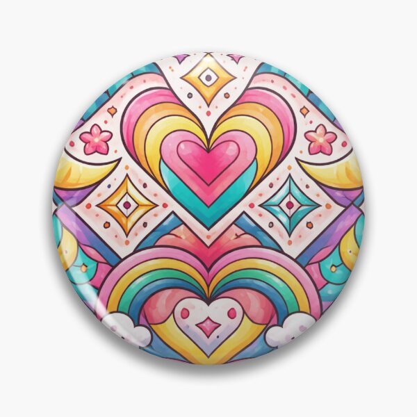 Item preview, Love Geometric Pattern – Colorful Symmetrical Design designed and sold by DrizzyV.