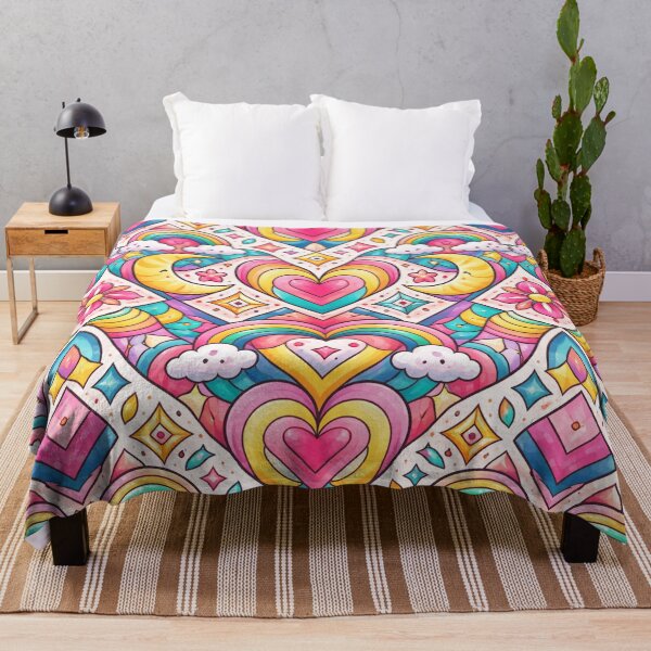 Item preview, Love Geometric Pattern – Colorful Symmetrical Design designed and sold by DrizzyV.