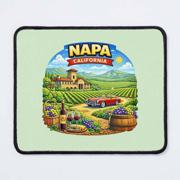 Item preview, Napa, California designed and sold by Myra365Art.