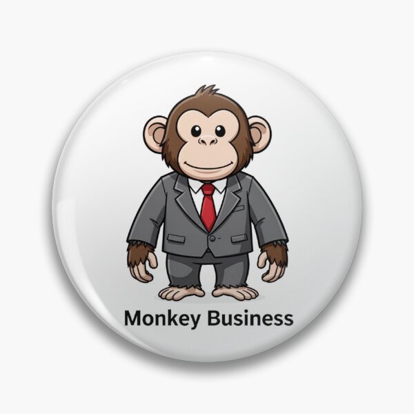 Item preview, Monkey Business — Funny Suit Monkey Design designed and sold by WearContext.
