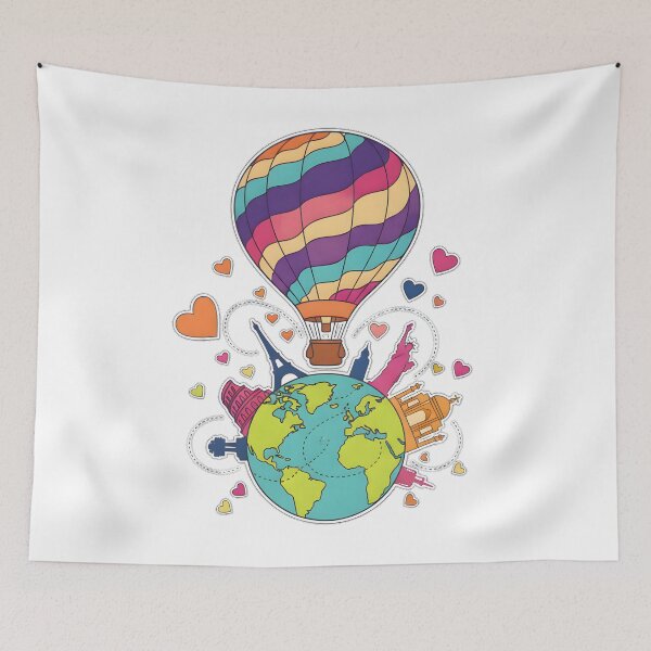 Item preview, Love Around the World Hot Air Balloon designed and sold by Remy-Aura.